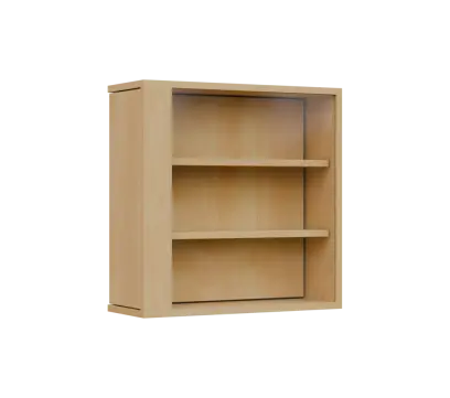 RE VTB - 200 vitrína s bočním výsuvem, 600x600x200, bříza světlá